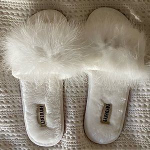 Fluffy slippers